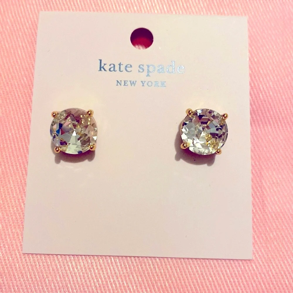 New! Kate Spade Rhinestone Earrings - Picture 2 of 5